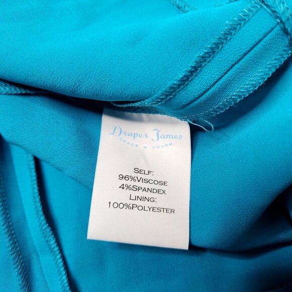 Draper James Women's Size 4 Blue Scalloped Dress - Picture 4 of 6